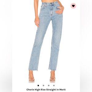 Agolde Cherie High Rise Straight Jeans